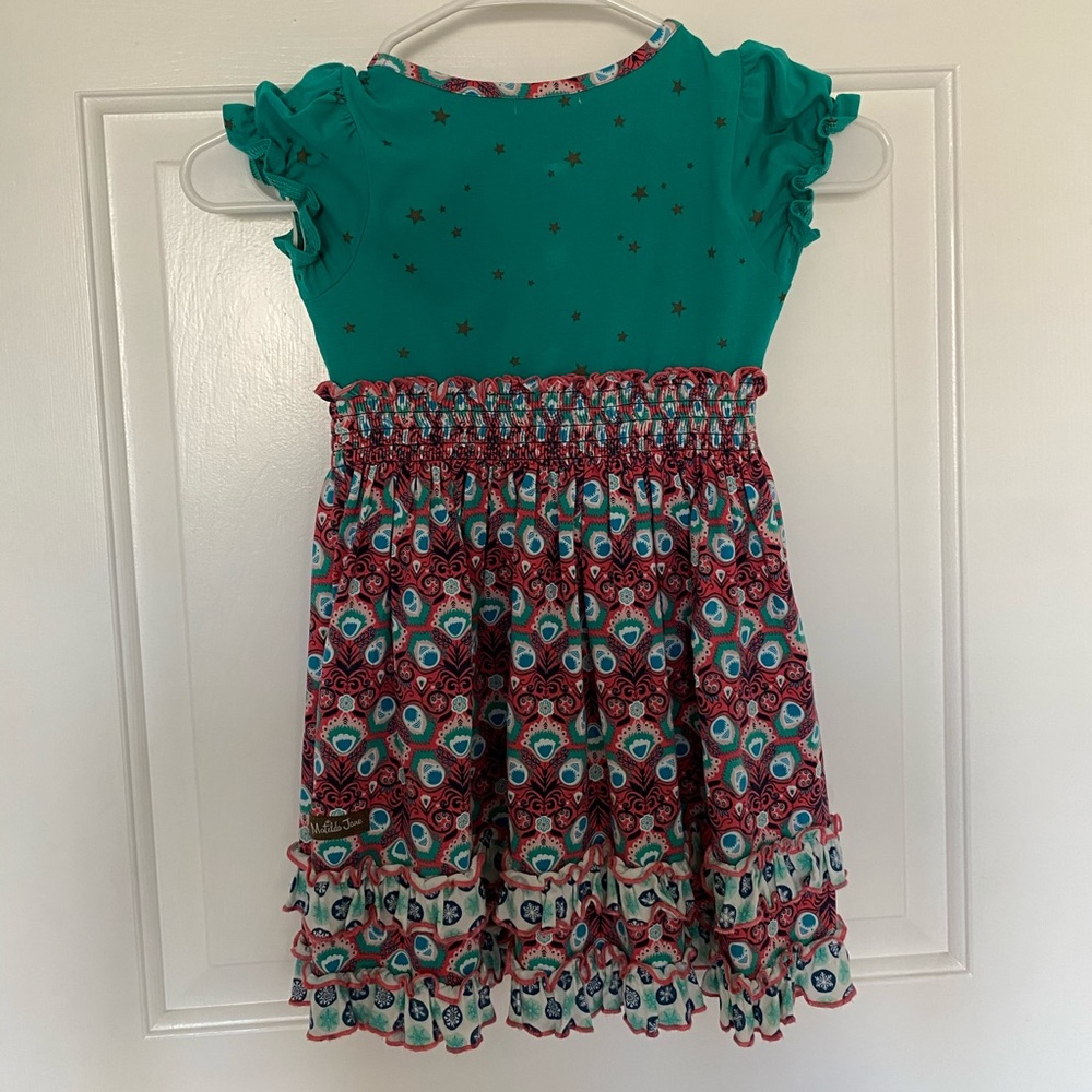 Matilda Jane Holiday Stars and Snowflakes Dress - Picture 5 of 6